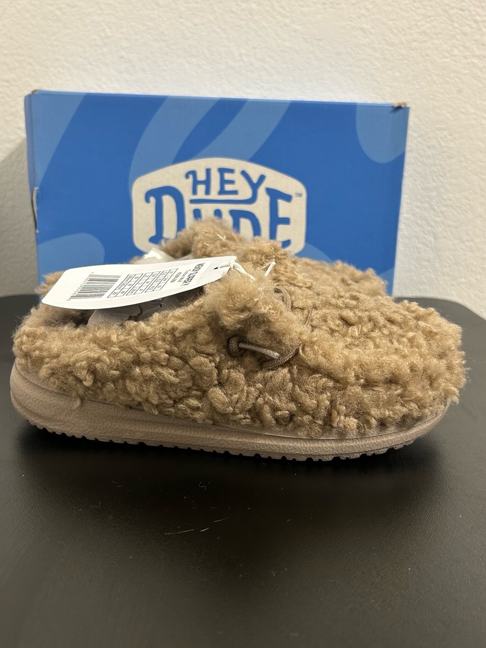 Hey Dude Wendy Slipper Timber Wolf Kids Children’s C12 Casual Slip On Shoe - Picture 3 of 10